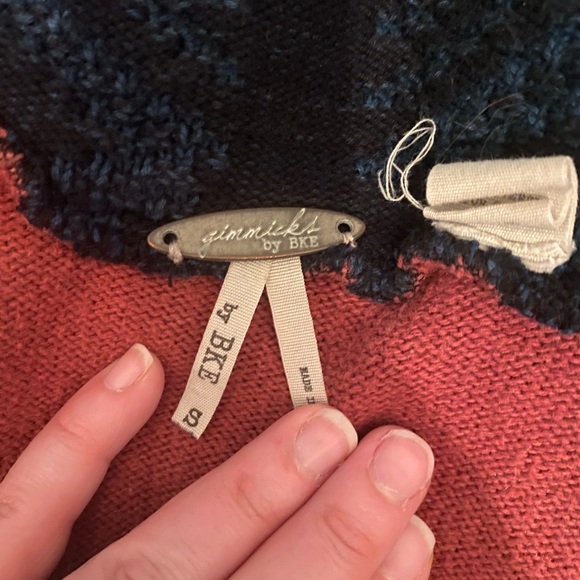 Buckle Mixed Media Cardigan Size Small - Picture 5 of 7